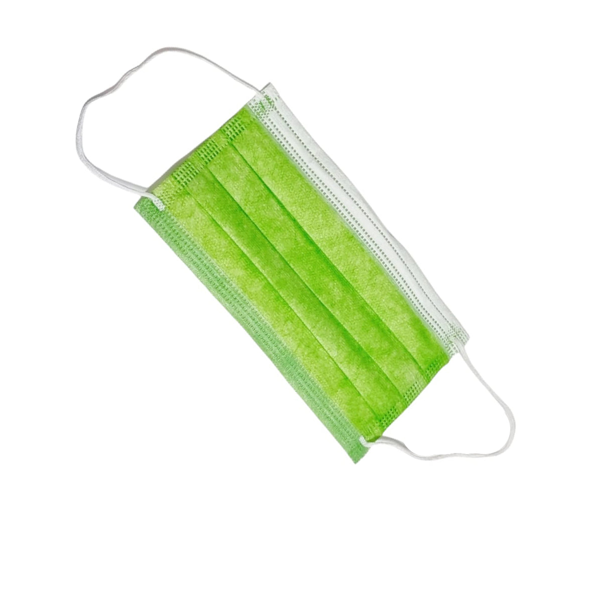 Image of Masca de protectie set 50 bucati cu trei straturi si banda metalica Verde
