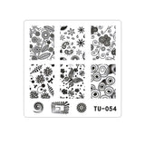 Matriță decor unghii TU 054 – flori, fluturi și modele