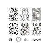 Matriță decor unghii TU 061 – buline, spirale și modele
