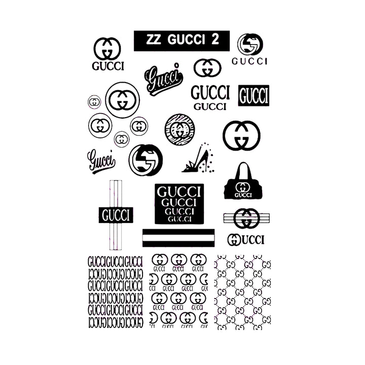 Matriță decor unghii ZZ-G2 – sigle și monograme