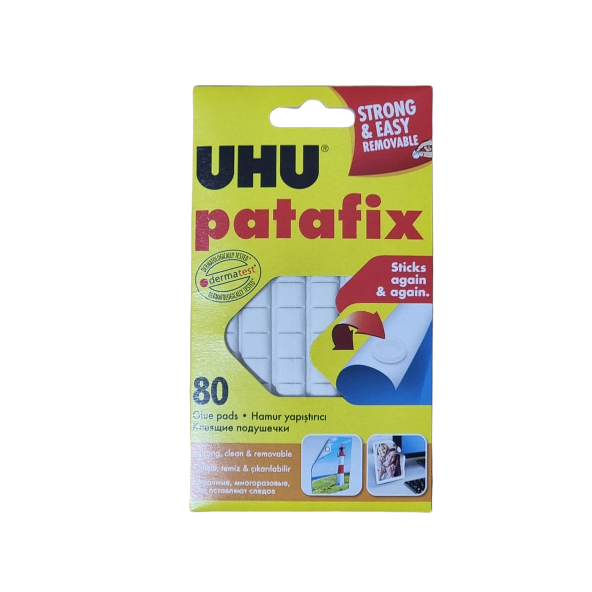 Mini Pastile Adezive Repozitionabile Uhu - 80 buc/set (patafix)