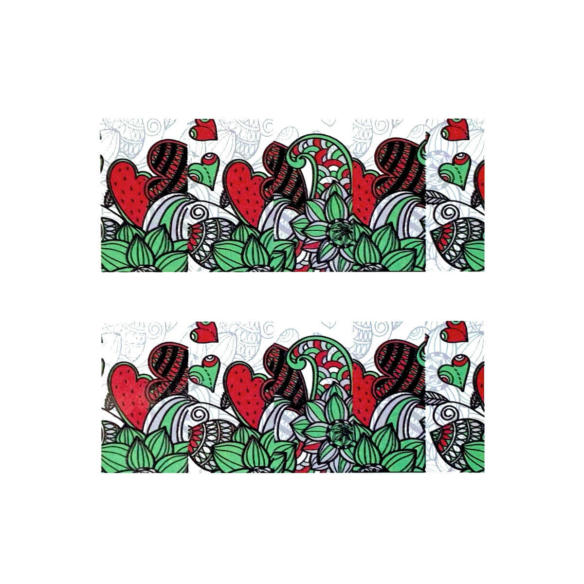 Tatuaj Decor Unghii Red Green