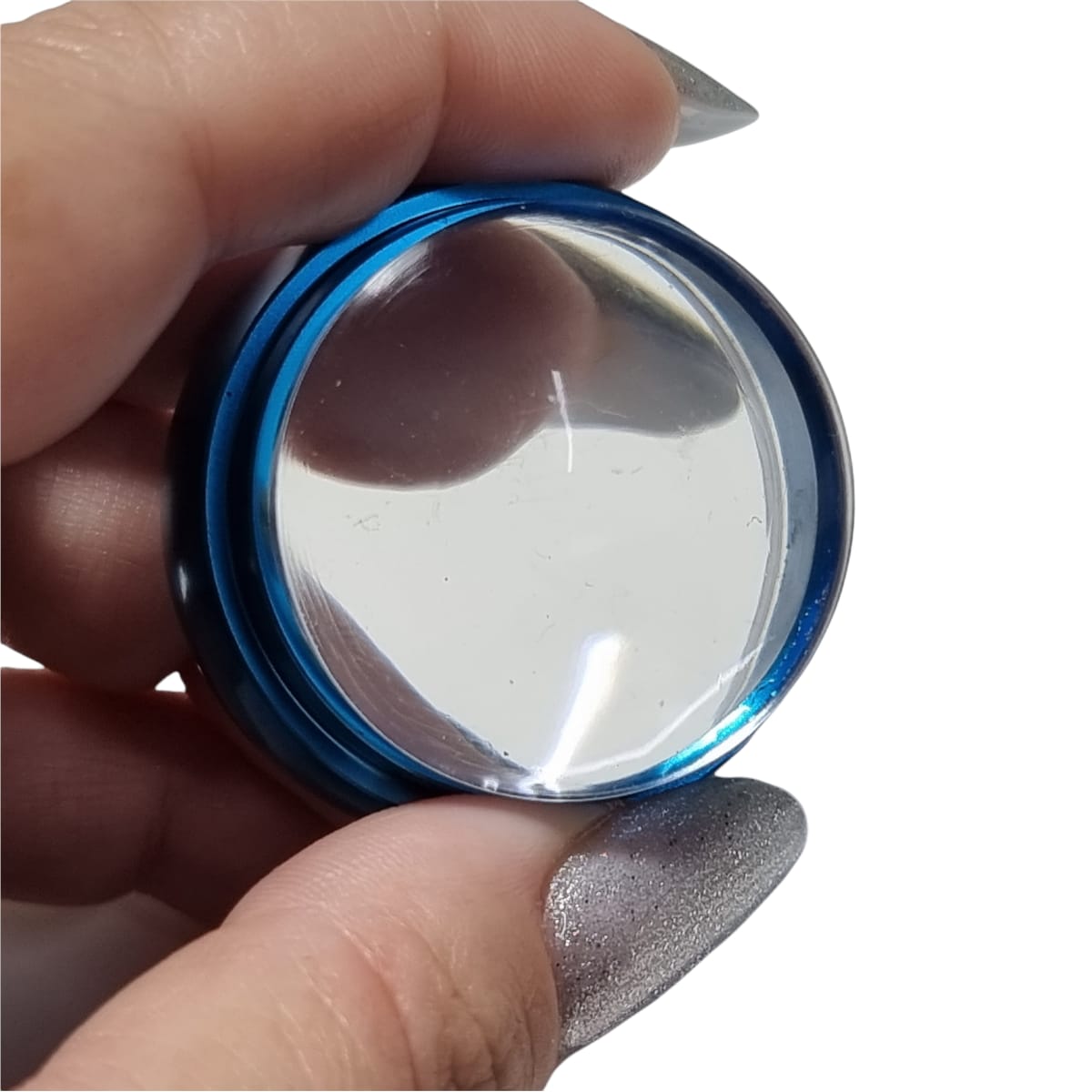 Image of Stampila +Racleta Lupa Blue 4.5x4.5 cm STAMPB