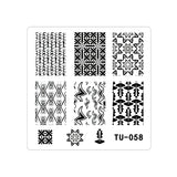 Matriță decor unghii TU058 – modele geometrice