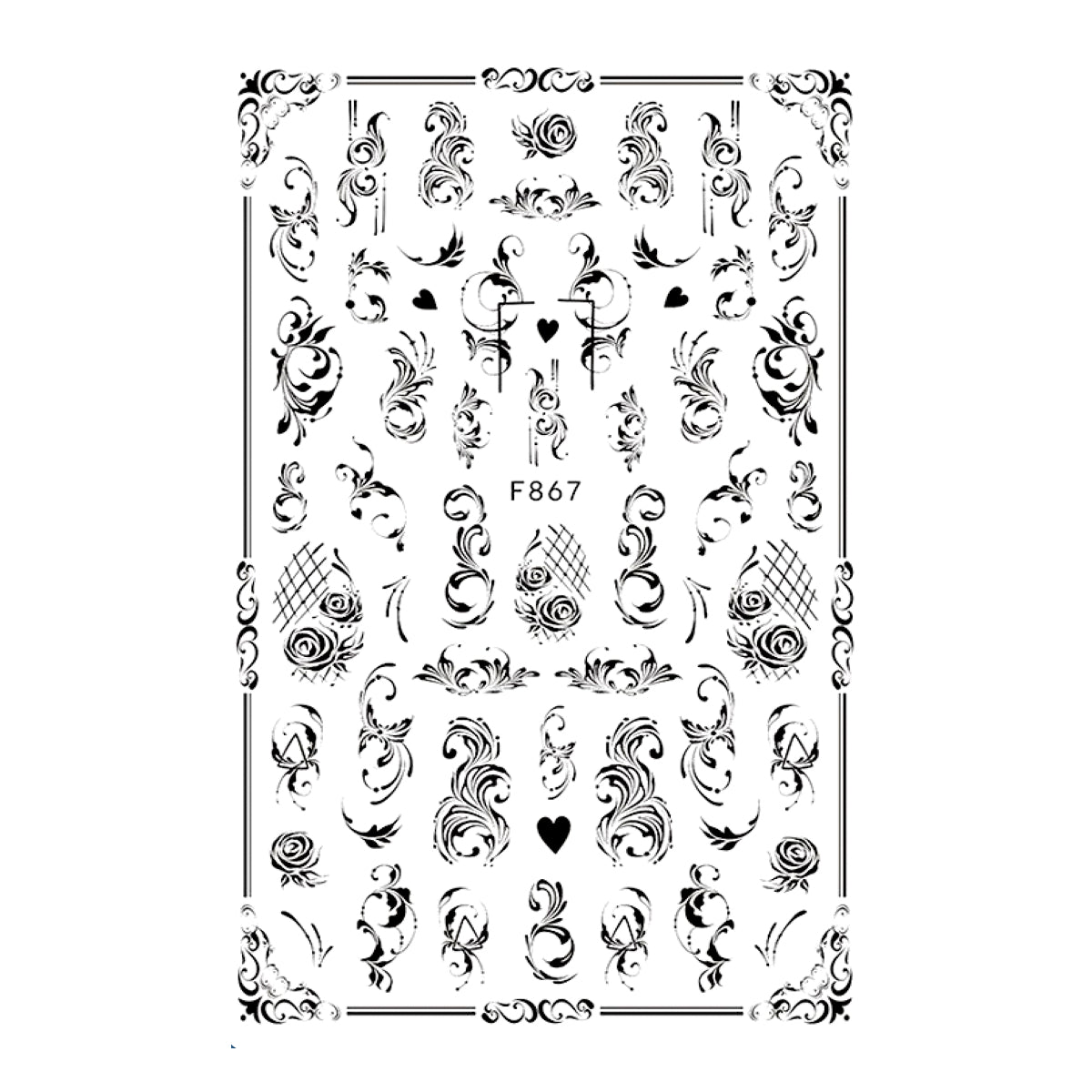 Image of Sticker Unghii Ultra Fin 867
