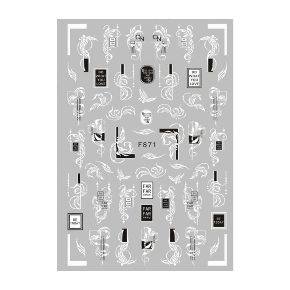 Image of Sticker Unghii Ultra Fin 871