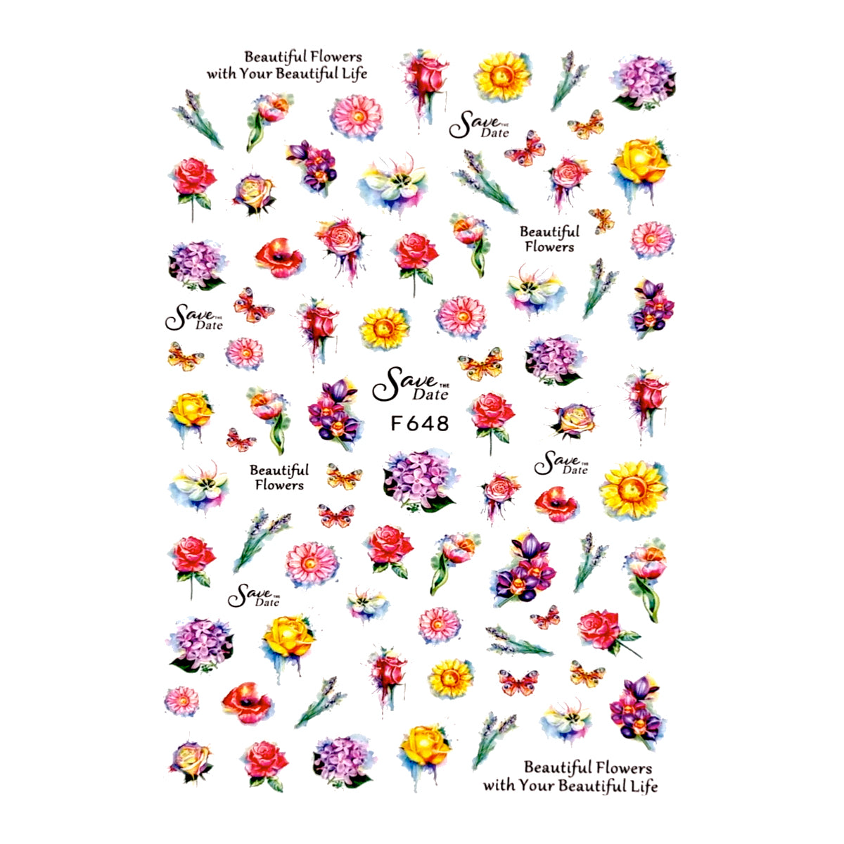 Image of Sticker Decor Unghii Coria 648 V