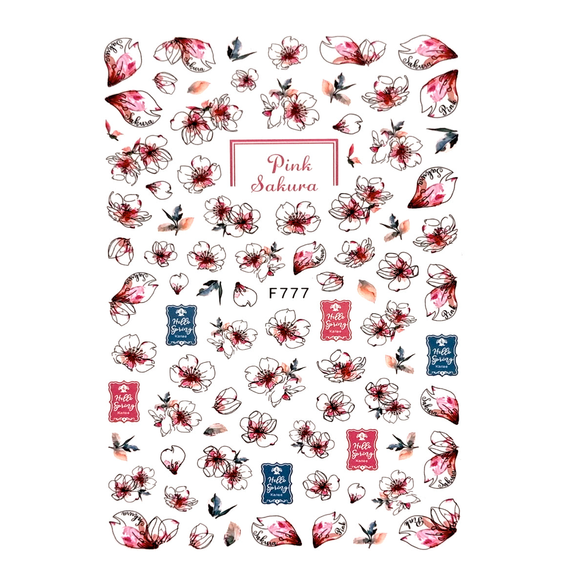 Image of Sticker Decor Unghii Coria 777 V