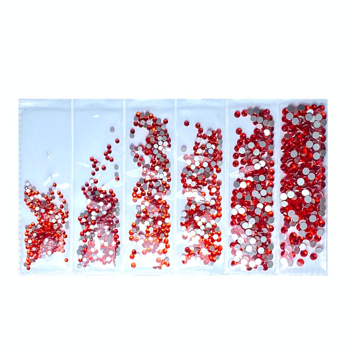 Stras Decor Unghii Red Dark