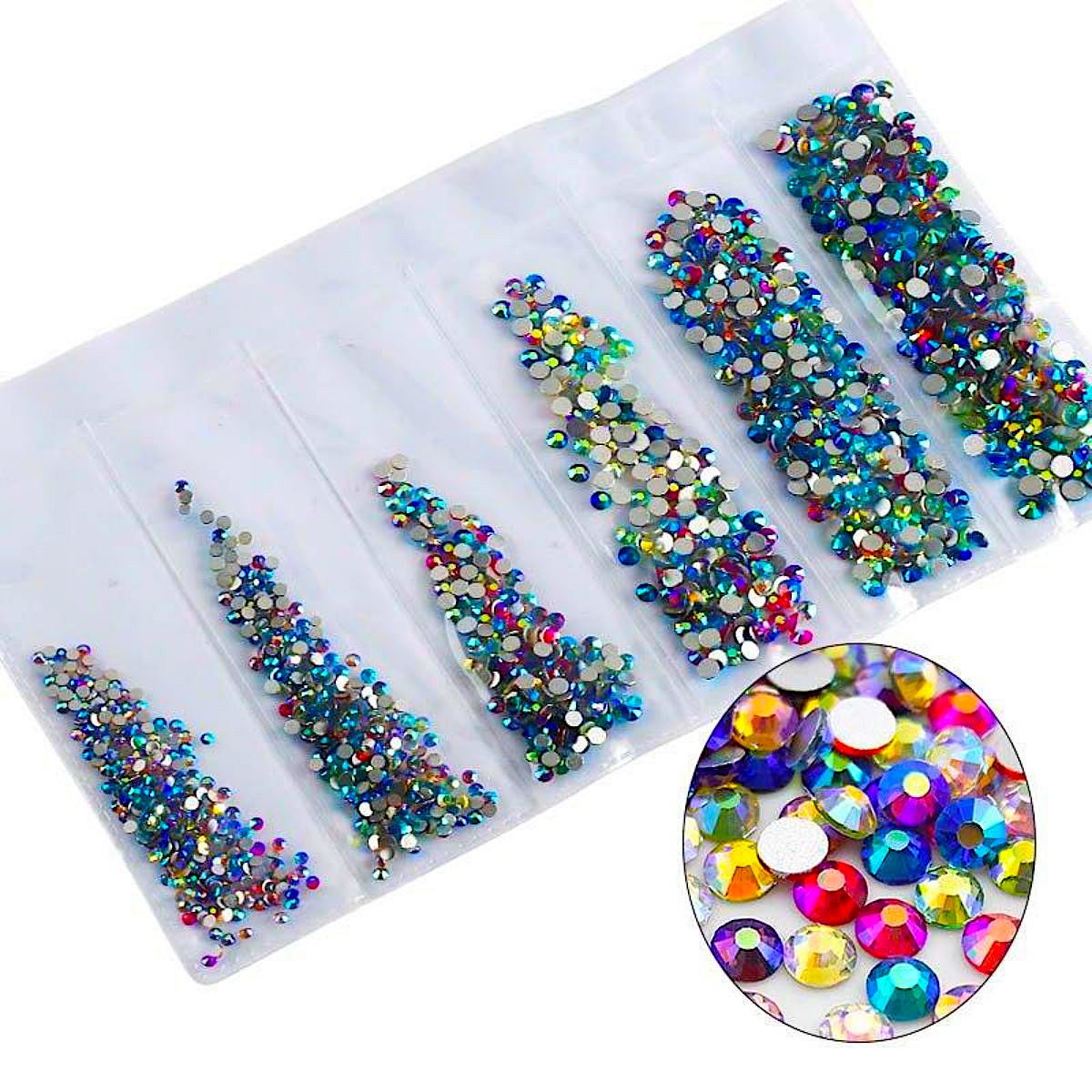 Stras Decor Unghii Mix AB Multicolor