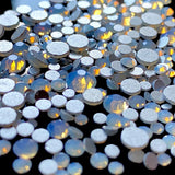 Stras Decor Unghii Opal Alb